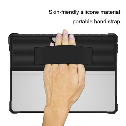 For Microsoft Surface Pro 9 Striped Hollow Tablet Case(Black) - Others by buy2fix | Online Shopping UK | buy2fix