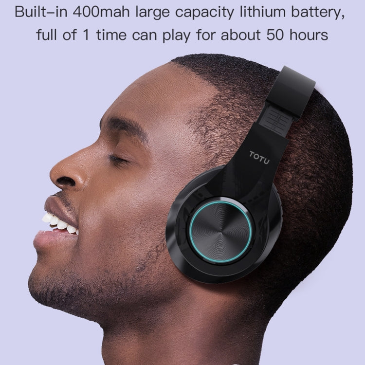 TOTUDESIGN B39 Wireless Bluetooth V5.0 Foldable Headphones(Black) - Apple Accessories by TOTUDESIGN | Online Shopping UK | buy2fix