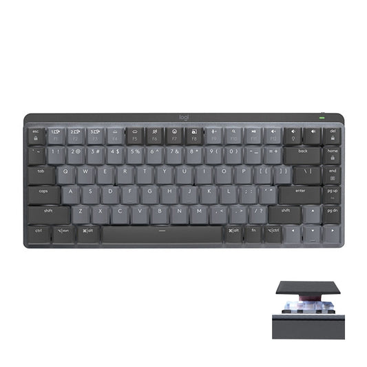 Logitech MX Mechanical Mini Wireless Bluetooth Dual Mode Keyboard with Logi Bolt USB Receiver(Brown Axis) - Wireless Keyboard by Logitech | Online Shopping UK | buy2fix