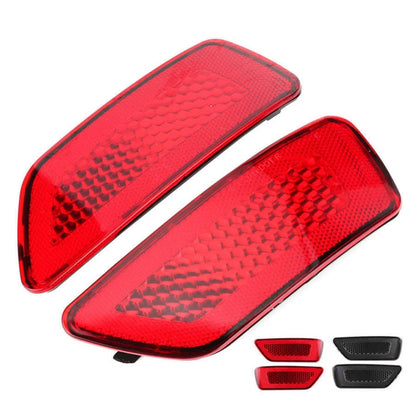 1 Pair For Jeep Grand Cherokee 2011-2018 Car Rear Bumper Lamp Reflector 57010720AC 57010721AC(Smoked Black) - In Car by buy2fix | Online Shopping UK | buy2fix
