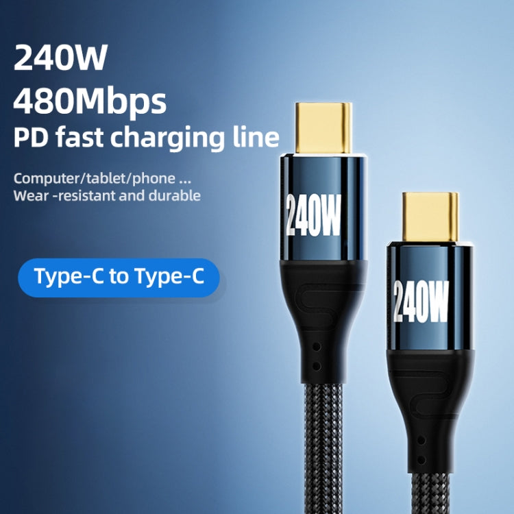 PD 240W Type-C to Type-C Fast Charge Data Cable, Length:0.5m -  by buy2fix | Online Shopping UK | buy2fix