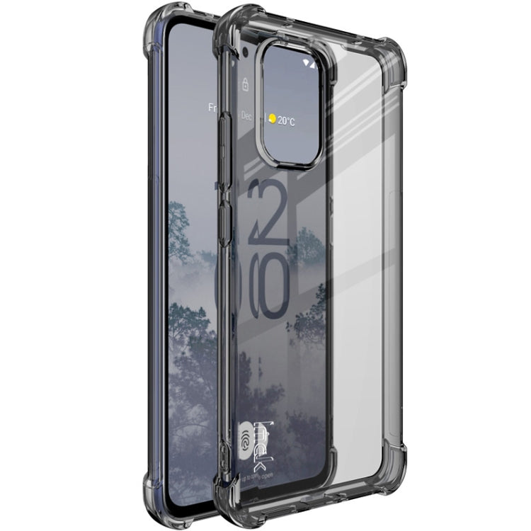 For Nokia X30 5G imak Shockproof Airbag TPU Phone Case(Transparent Black) - Nokia Cases by imak | Online Shopping UK | buy2fix