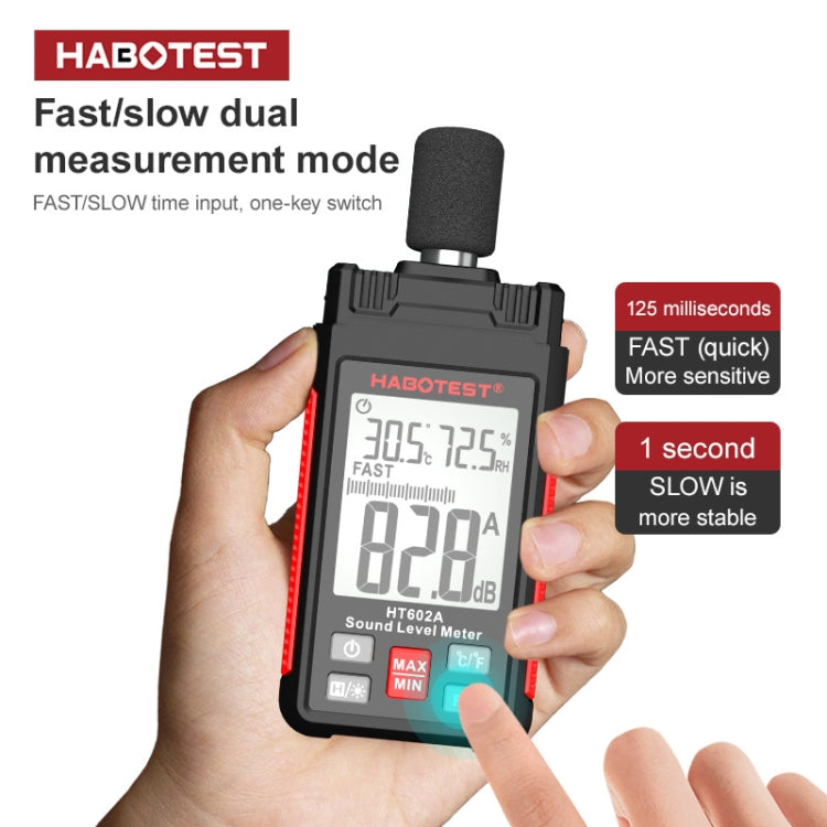 HABOTEST HT602 Multifunctional Digital Display Noise Decibel Tester - Consumer Electronics by buy2fix | Online Shopping UK | buy2fix