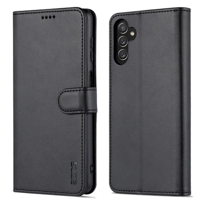 For Samsung Galaxy A14 5G AZNS Skin Feel Calf Texture Flip Leather Phone Case(Black) - Galaxy Phone Cases by AZNS | Online Shopping UK | buy2fix