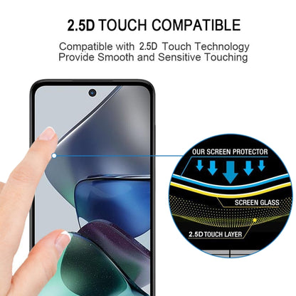 For Motorola Moto G23 25pcs Full Glue Full Screen Tempered Glass Film - Motorola Tempered Glass by buy2fix | Online Shopping UK | buy2fix