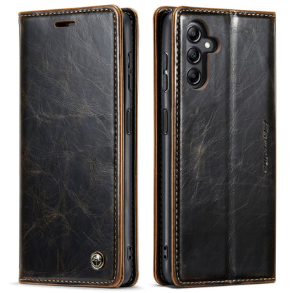 For Samsung Galaxy A14 5G CaseMe 003 Crazy Horse Texture Leather Phone Case(Coffee) - Galaxy Phone Cases by CaseMe | Online Shopping UK | buy2fix