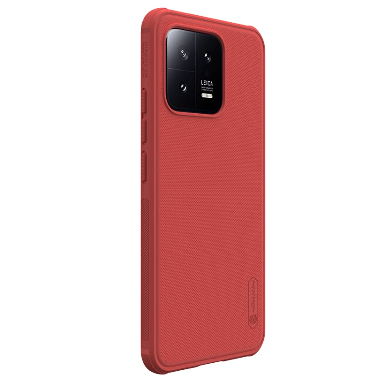 For Xiaomi 13 NILLKIN Frosted Shield Pro PC + TPU Phone Case(Red) - 13 Cases by NILLKIN | Online Shopping UK | buy2fix