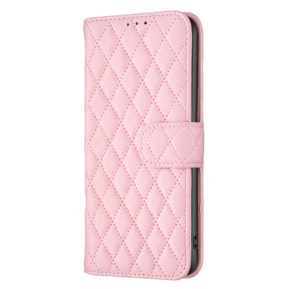 For Motorola Moto G73 5G Diamond Lattice Wallet Leather Flip Phone Case(Pink) - Motorola Cases by buy2fix | Online Shopping UK | buy2fix