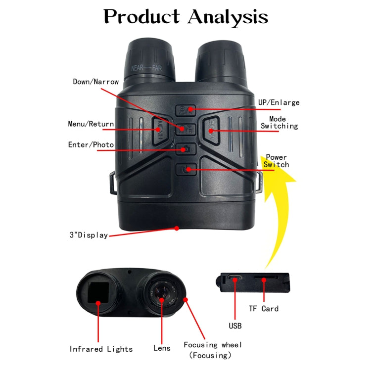 NV4000 Outdoor Hunting 4K HD Binocular Night Vision - Binoculars by buy2fix | Online Shopping UK | buy2fix