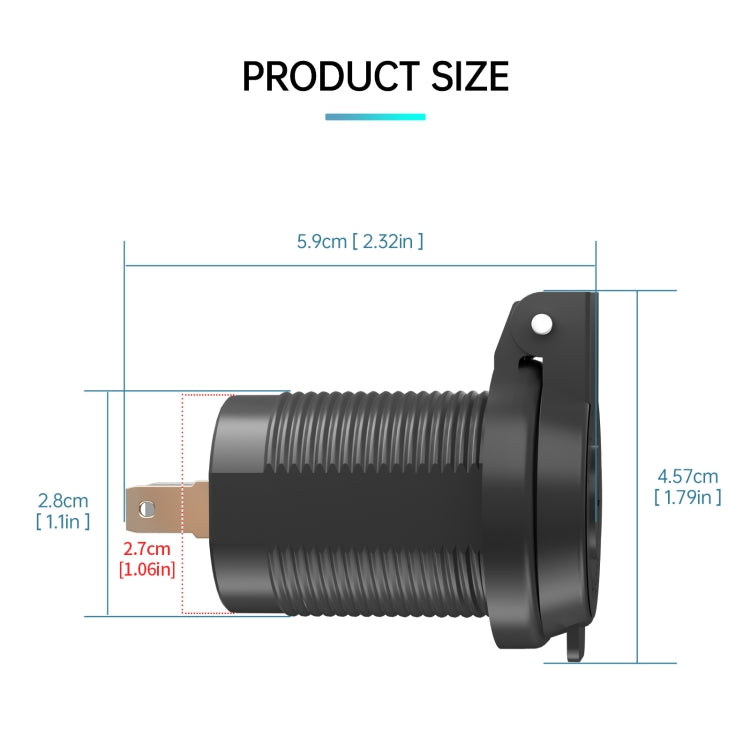 ZH-1786A1 QC3.0 USB-A + Type-C Dual Interface Car Charger - In Car by buy2fix | Online Shopping UK | buy2fix