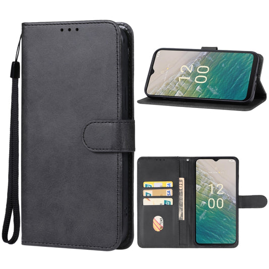 For Nokia C32 Leather Phone Case(Black) - Nokia Cases by buy2fix | Online Shopping UK | buy2fix