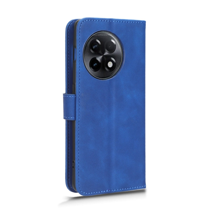 For OnePlus 11R 5G / Ace 2 5G Skin Feel Magnetic Flip Leather Phone Case(Blue) - OnePlus Cases by buy2fix | Online Shopping UK | buy2fix