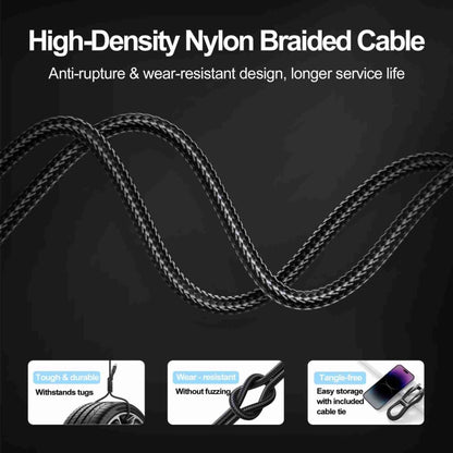 JOYROOM S-UL012A10 Extraordinary Series 2.4A USB-A to 8 Pin Fast Charging Data Cable, Cable Length:1.2m(Black) - Normal Style Cable by JOYROOM | Online Shopping UK | buy2fix