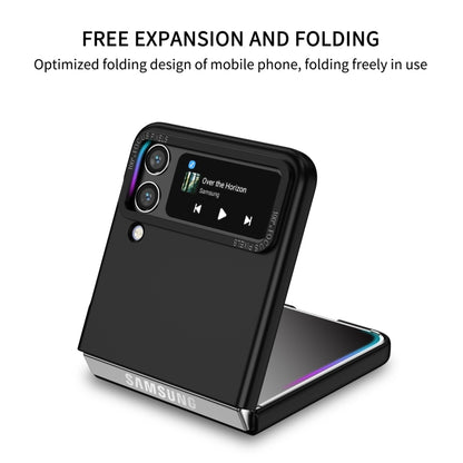 For Samsung Galaxy Z Flip4 5G Three-dimensional Folding Holder PC Phone Case(Black) - Galaxy Z Flip4 5G Cases by buy2fix | Online Shopping UK | buy2fix