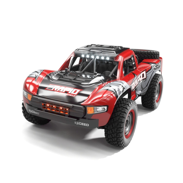 JJR/C Q130 Full-scale High-brush Four-wheel Drive High-speed Pickup Remote Control Car(Red) - RC Cars by JJR/C | Online Shopping UK | buy2fix