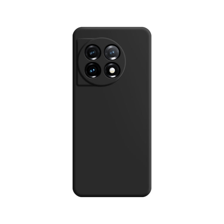 For OnePlus 11 Imitation Liquid Silicone Phone Case(Black) - OnePlus Cases by buy2fix | Online Shopping UK | buy2fix