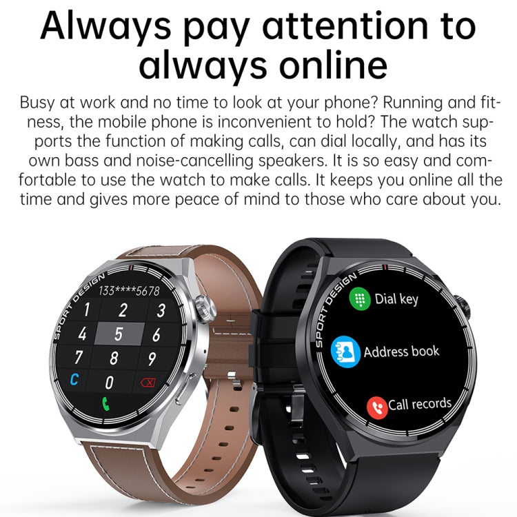 HDT 3 Max 1.6 inch Silicone Band IP67 Waterproof Smart Watch Support Bluetooth Call / NFC(Silver) - Smart Wear by buy2fix | Online Shopping UK | buy2fix