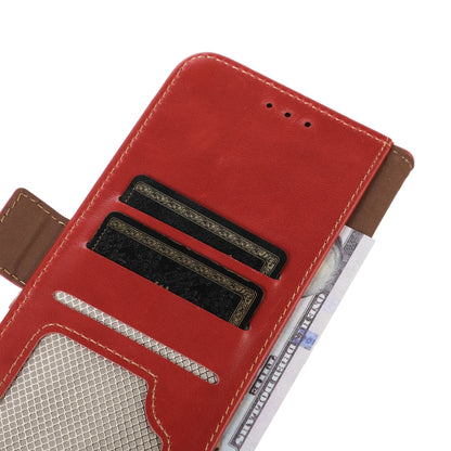 For Samsung Galaxy M14 5G Crazy Horse Top Layer Cowhide Leather Phone Case(Red) - Galaxy Phone Cases by buy2fix | Online Shopping UK | buy2fix