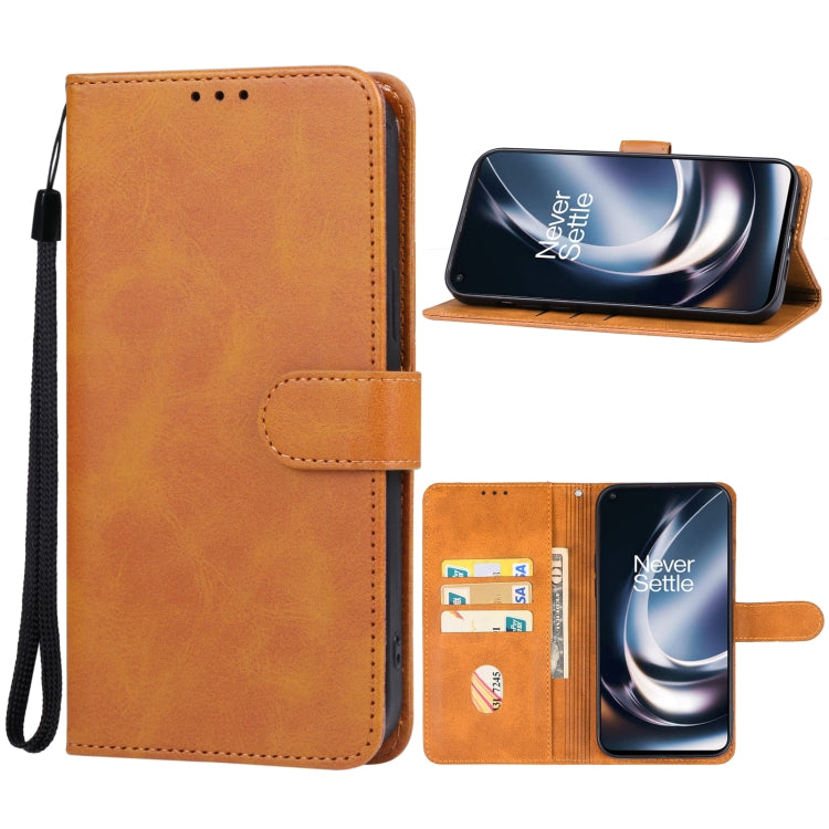 For OnePlus Nord CE 3 Lite Leather Phone Case(Brown) - OnePlus Cases by buy2fix | Online Shopping UK | buy2fix