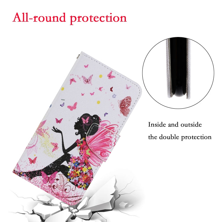 For Xiaomi Redmi 12C Colored Drawing Pattern Flip Leather Phone Case(Dancing Girl) - Xiaomi Cases by buy2fix | Online Shopping UK | buy2fix