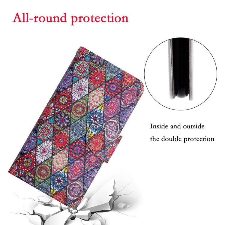 For Xiaomi Redmi 12C Colored Drawing Pattern Flip Leather Phone Case(Diamond Kaleidoscope) - Xiaomi Cases by buy2fix | Online Shopping UK | buy2fix