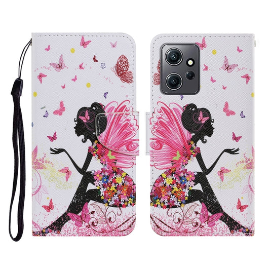 For Xiaomi Redmi Note 12 4G Global Colored Drawing Pattern Flip Leather Phone Case(Dancing Girl) - Note 12 Cases by buy2fix | Online Shopping UK | buy2fix