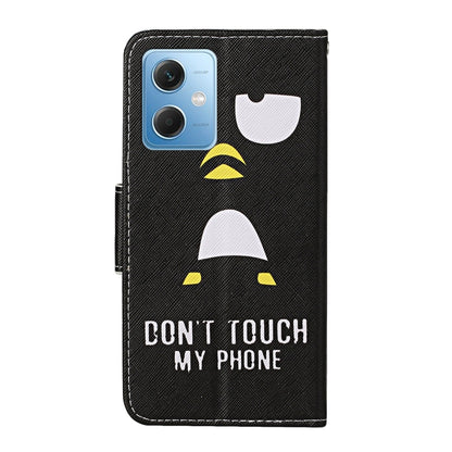 For Xiaomi Redmi Note 12 5G Global/Poco X5 Colored Drawing Pattern Flip Leather Phone Case(Penguin) - Note 12 Cases by buy2fix | Online Shopping UK | buy2fix
