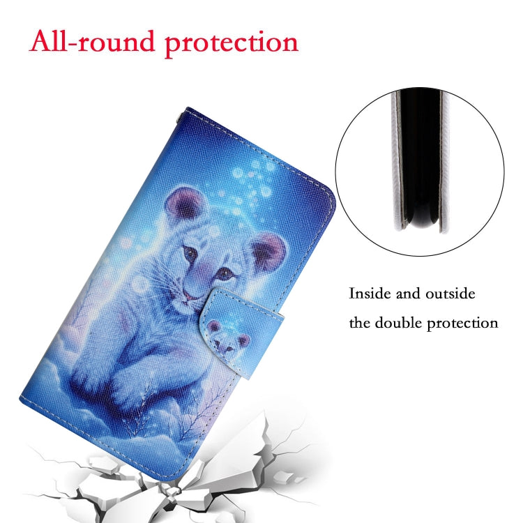 For Xiaomi Redmi Note 12 5G Global/Poco X5 Colored Drawing Pattern Flip Leather Phone Case(Little Leopard) - Note 12 Cases by buy2fix | Online Shopping UK | buy2fix