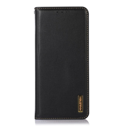 For Nokia G22 4G KHAZNEH Nappa Top Layer Cowhide Leather Phone Case(Black) - Nokia Cases by buy2fix | Online Shopping UK | buy2fix