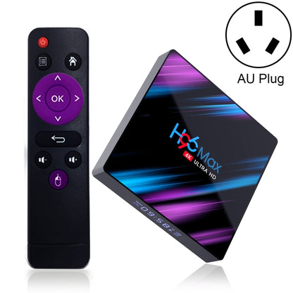 H96 Max-3318 4K Ultra HD Android TV Box with Remote Controller, Android 10.0, RK3318 Quad-Core 64bit Cortex-A53, 2GB+16GB, Support TF Card / USBx2 / AV / Ethernet, Plug Specification:AU Plug - Consumer Electronics by buy2fix | Online Shopping UK | buy2fix