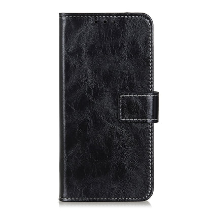 For Nokia C32 4G Retro Crazy Horse Texture Leather Phone Case(Black) - Nokia Cases by buy2fix | Online Shopping UK | buy2fix