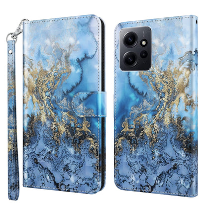 For Xiaomi Redmi Note 12 4G Global 3D Painting Pattern Flip Leather Phone Case(Milky Way) - Note 12 Cases by buy2fix | Online Shopping UK | buy2fix