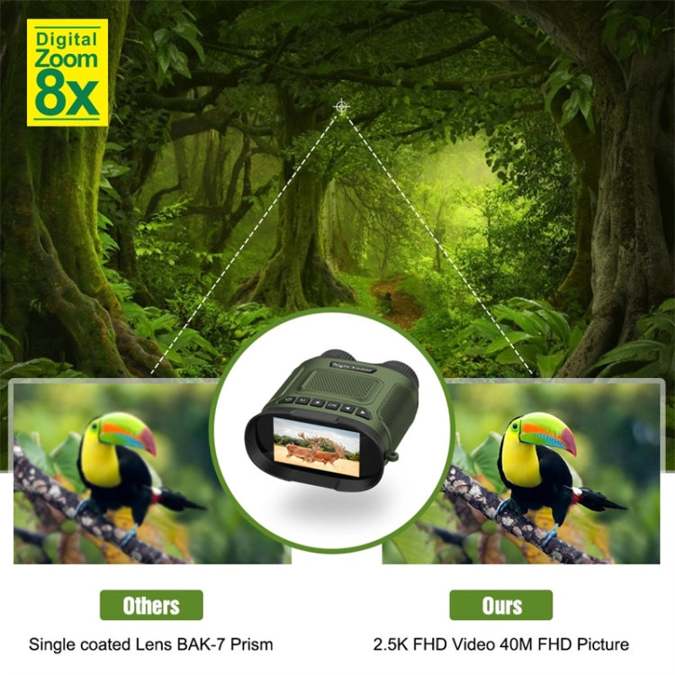 DT29 3 inch IPS Screen Binoculars Digital Binoculars Night Vision(Green) - Binoculars by buy2fix | Online Shopping UK | buy2fix