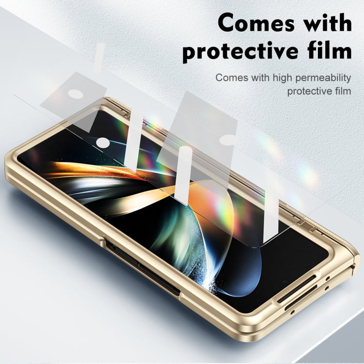 For Samsung Galaxy Z Fold3 5G integrated Shockproof Phone Case with Hinge(Gold) - Galaxy Phone Cases by buy2fix | Online Shopping UK | buy2fix