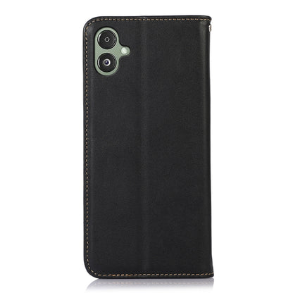 For Samsung Galaxy F14 5G KHAZNEH Nappa Top Layer Cowhide Leather Phone Case(Black) - Galaxy Phone Cases by buy2fix | Online Shopping UK | buy2fix