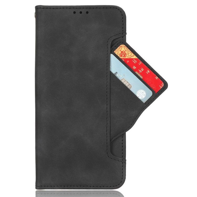 For Nokia C32 4G Skin Feel Calf Texture Card Slots Leather Phone Case(Black) - Nokia Cases by buy2fix | Online Shopping UK | buy2fix