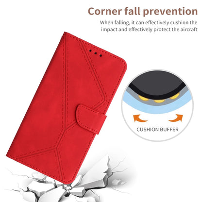 For Sony Xperia 10 IV Stitching Embossed Leather Phone Case(Red) - Sony Cases by buy2fix | Online Shopping UK | buy2fix