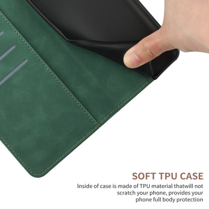 For Xiaomi POCO M5 / M4 5G Stitching Embossed Leather Phone Case(Green) - Xiaomi Cases by buy2fix | Online Shopping UK | buy2fix