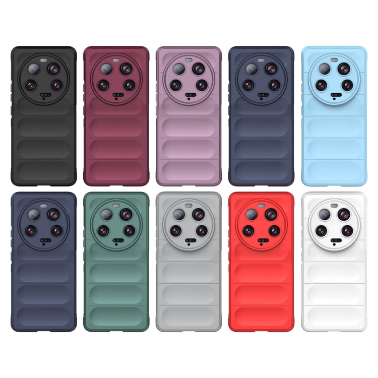 For Xiaomi 13 Ultra Magic Shield TPU + Flannel Phone Case(Dark Grey) - 13 Ultra Cases by buy2fix | Online Shopping UK | buy2fix