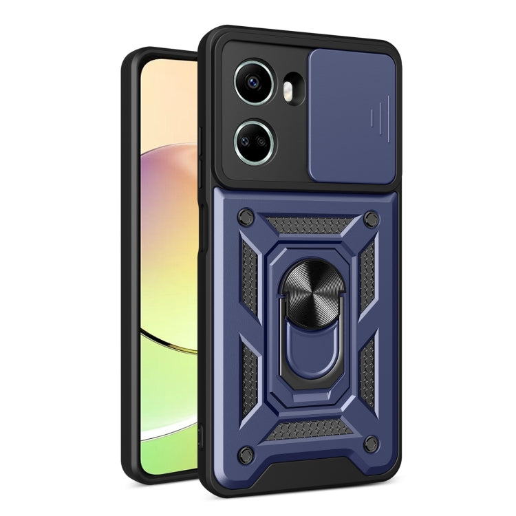 For Huawei nova 10 SE Sliding Camera Cover Design TPU+PC Phone Case(Blue) - Huawei Cases by buy2fix | Online Shopping UK | buy2fix