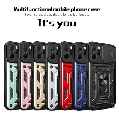 For Huawei nova Y61 Sliding Camera Cover Design TPU+PC Phone Case(Blue) - Huawei Cases by buy2fix | Online Shopping UK | buy2fix