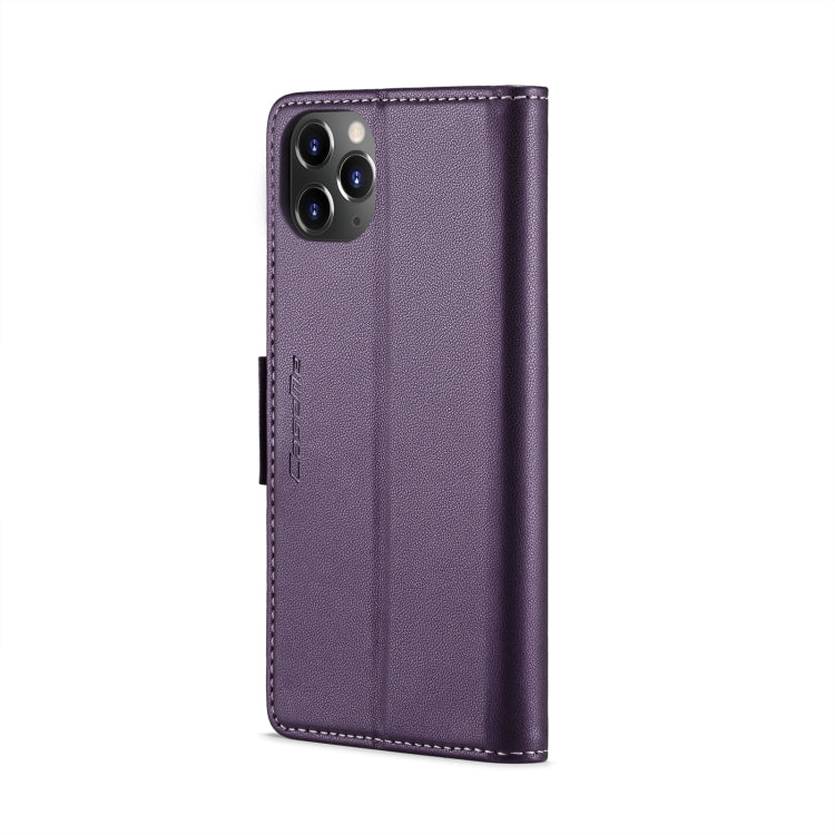 For iPhone 11 Pro Max CaseMe 023 Butterfly Buckle Litchi Texture RFID Anti-theft Leather Phone Case(Pearly Purple) - iPhone 11 Pro Max Cases by CaseMe | Online Shopping UK | buy2fix