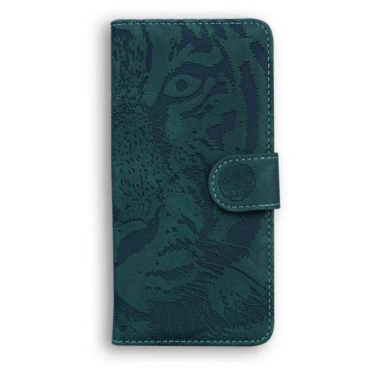 For Infinix Note 30 Tiger Embossing Pattern Flip Leather Phone Case(Green) - Infinix Cases by buy2fix | Online Shopping UK | buy2fix