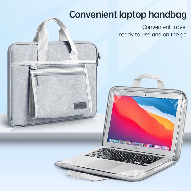 13/13.3 inch Oxford Fabric Portable Laptop Handbag(Grey) - 13.3 inch by buy2fix | Online Shopping UK | buy2fix