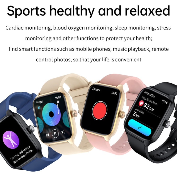 T19 Pro 1.96 inch IP67 Waterproof Silicone Band Smart Watch, Supports Dual-mode Bluetooth Call / Heart Rate Monitoring(Gold) - Smart Watches by buy2fix | Online Shopping UK | buy2fix