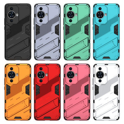 For Huawei nova 11 Pro 4G Punk Armor 2 in 1 PC + TPU Phone Case with Holder(Green) - Huawei Cases by buy2fix | Online Shopping UK | buy2fix