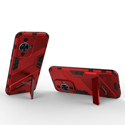 For Huawei nova 11 4G Punk Armor 2 in 1 PC + TPU Phone Case with Holder(Red) - Huawei Cases by buy2fix | Online Shopping UK | buy2fix