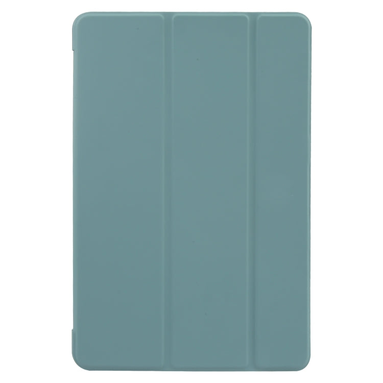 For Huawei MatePad 11 2023 GEBEI 3-folding Holder Shockproof Flip Leather Tablet Case(Dark Green) - Huawei by GEBEI | Online Shopping UK | buy2fix