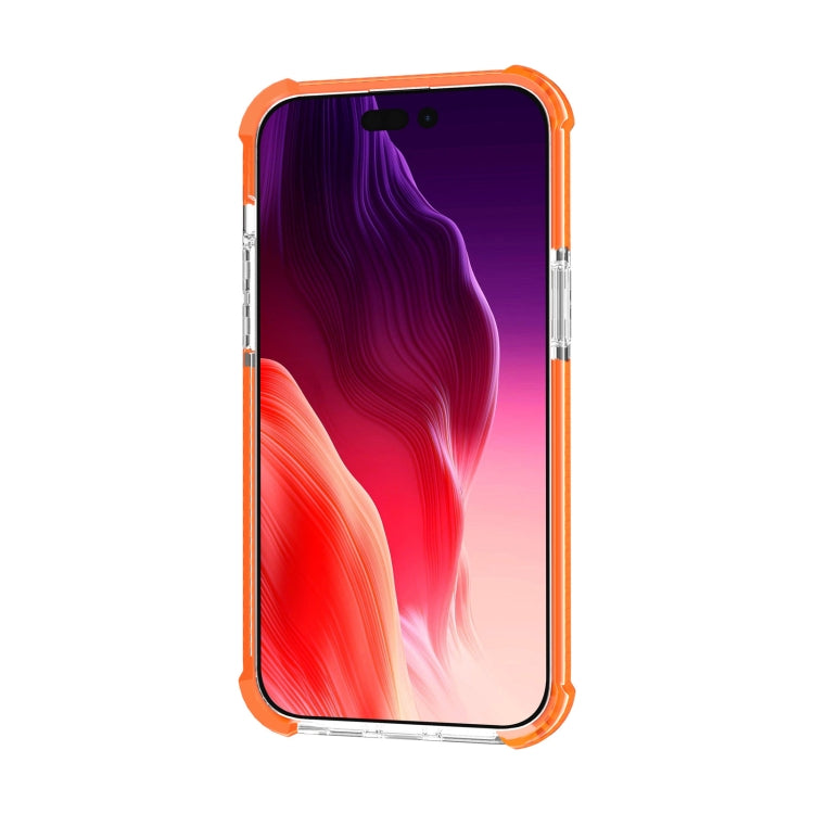 For iPhone 15 Four-corner Shockproof TPU + Acrylic Phone Case(Orange) - iPhone 15 Cases by buy2fix | Online Shopping UK | buy2fix