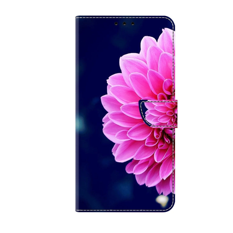 For Xiaomi Redmi 9C Crystal 3D Shockproof Protective Leather Phone Case(Pink Petals) - Xiaomi Cases by buy2fix | Online Shopping UK | buy2fix